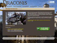 Tablet Screenshot of draconisgaming.com